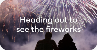 Heading out to see the fire work