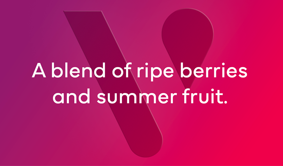 A blend of ripe berries and summer fruit.