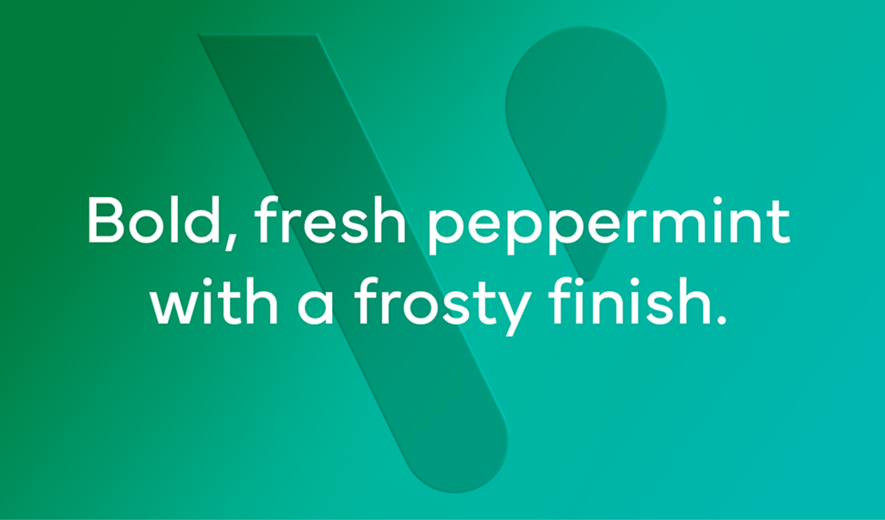 Bold, fresh peppermint with a frosty finish.