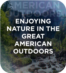 Enjoying nature in the great American outdoors